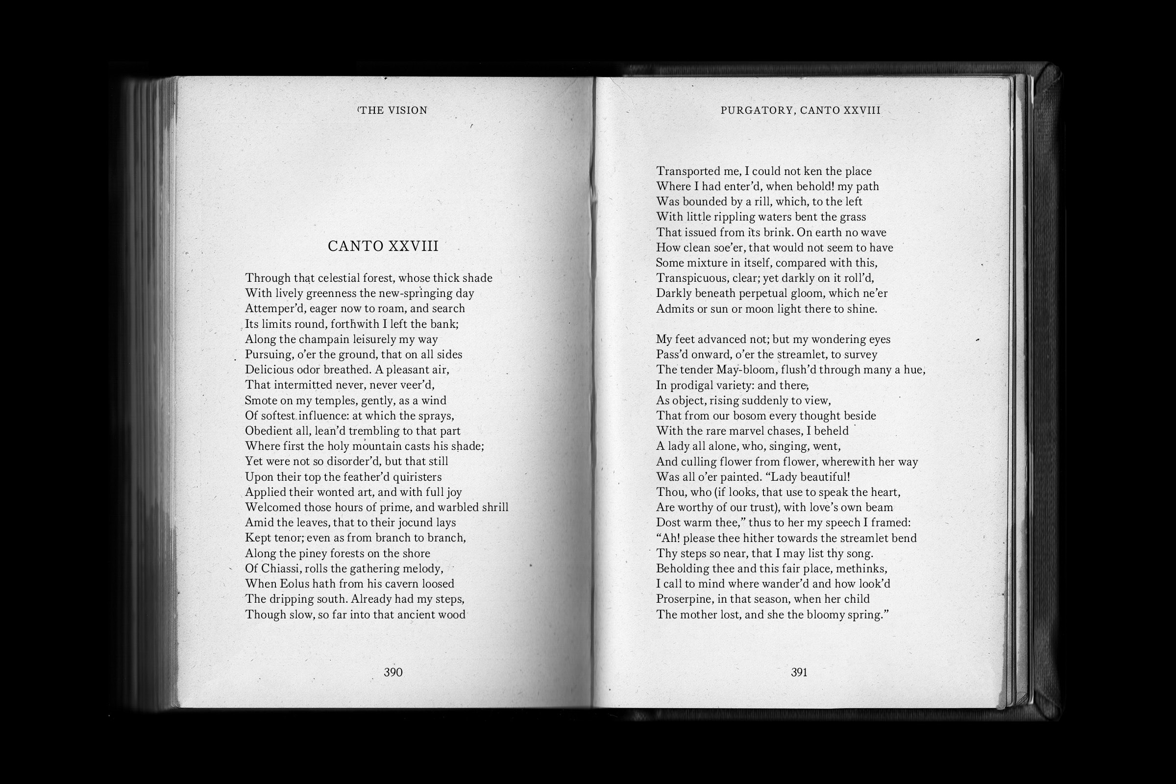 Open spread of a book with the original font replaced and swapped for Beatrice No. 30